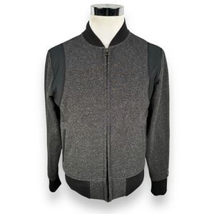 Todd Snyder x Champion Collab Bomber Jacket‎ Men's Medium Gray Black Zip Cotton